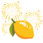 Feuerwerk + Zitrone