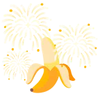 Feuerwerk + Banane
