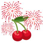 Feuerwerk + Kirschen