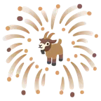 Feuerwerk + Ziege