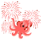 Feuerwerk + Oktopus