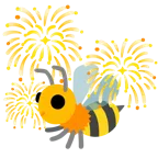 Feuerwerk + Biene