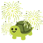 Feuerwerk + Schildkröte