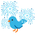 Feuerwerk + Vogel