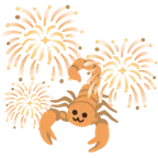 Feuerwerk + Skorpion