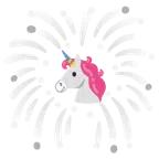 Feuerwerk + Einhorn