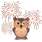 Feuerwerk + Eule