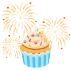 Feuerwerk + Cupcake