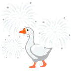Feuerwerk + Gans