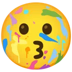 Mischpalette + küssendes Gesicht