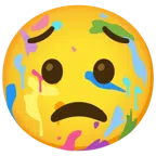 Mischpalette + besorgtes Gesicht