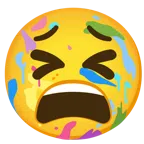 Mischpalette + müdes Gesicht