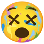 Mischpalette + benommenes Gesicht