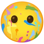Mischpalette + Gesicht ohne Mund