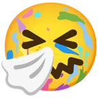 Mischpalette + niesendes Gesicht