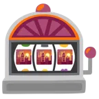Spielautomat + Sonnenuntergang in der Stadt