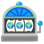 Spielautomat + Globus mit Europa und Afrika