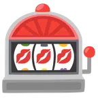 Spielautomat + Kussabdruck