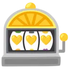 Spielautomat + gelbes Herz