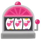 Spielautomat + kreisende Herzen