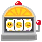 Spielautomat + Gesicht mit Fieberthermometer