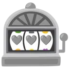 Spielautomat + graues Herz