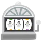 Spielautomat + Schneemann ohne Schneeflocken