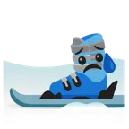 Ski + trauriges aber erleichtertes Gesicht