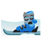 Ski + schläfriges Gesicht