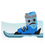 Ski + betrübtes Gesicht