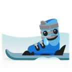 Ski + lachendes Gesicht mit Träne