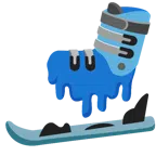 Ski + schmelzendes Gesicht