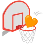 Basketball + oranges Herz