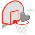 Basketball + graues Herz