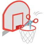 Basketball + Schere