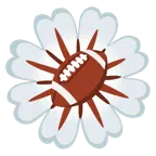 Football + gelbe Blüte