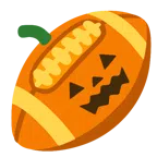 Football + Halloweenkürbis