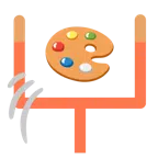 futbol amerykański + paleta malarska