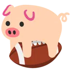 Football + Schweinegesicht