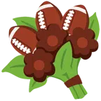 Football + Blumenstrauß