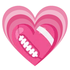 Football + wachsendes Herz