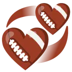 Football + kreisende Herzen