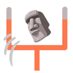 futbol amerykański + moai