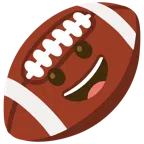 Football + grinsendes Gesicht