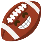 Football + strahlendes Gesicht mit lachenden Augen