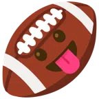 Football + Gesicht mit herausgestreckter Zunge