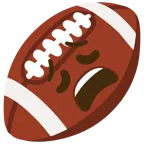 Football + erschöpftes Gesicht