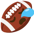 Football + schläfriges Gesicht