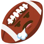 Football + Gesicht, das ausatmet