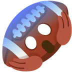 Football + vor Angst schreiendes Gesicht